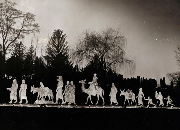 Davenport Memorial Park Cemetery Christmas Display